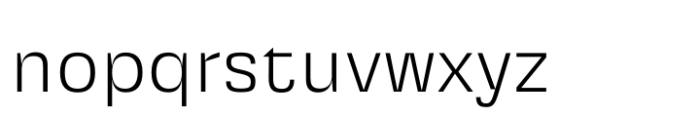 Squadra Extra Light Font LOWERCASE