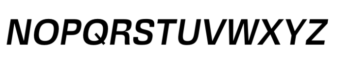Squadra Medium Italic Font UPPERCASE