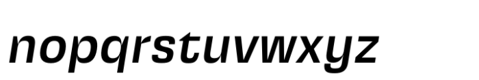 Squadra Medium Italic Font LOWERCASE
