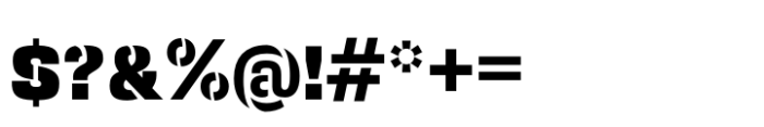 Squadra Stencil Black Font OTHER CHARS
