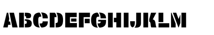 Squadra Stencil Black Font UPPERCASE