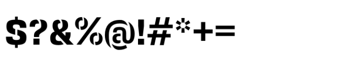 Squadra Stencil Bold Font OTHER CHARS