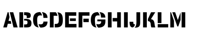 Squadra Stencil Bold Font UPPERCASE