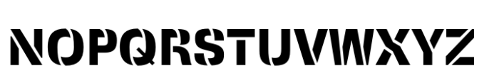 Squadra Stencil Bold Font UPPERCASE