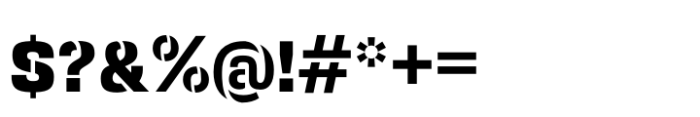 Squadra Stencil Extra Bold Font OTHER CHARS