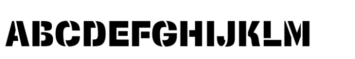 Squadra Stencil Extra Bold Font UPPERCASE