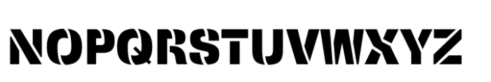 Squadra Stencil Extra Bold Font UPPERCASE