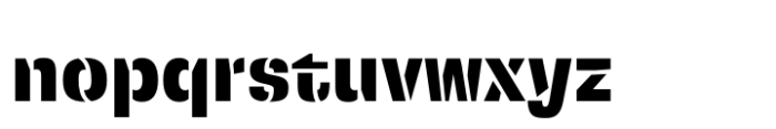 Squadra Stencil Extra Bold Font LOWERCASE