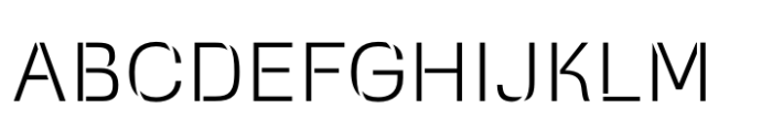 Squadra Stencil Extra Light Font UPPERCASE