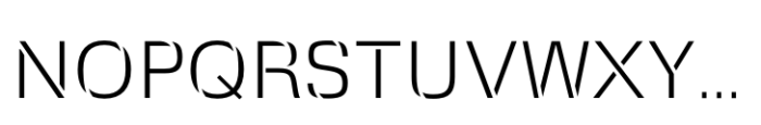 Squadra Stencil Extra Light Font UPPERCASE