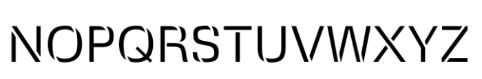 Squadra Stencil Light Font UPPERCASE