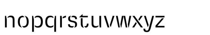 Squadra Stencil Light Font LOWERCASE