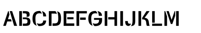 Squadra Stencil Medium Font UPPERCASE
