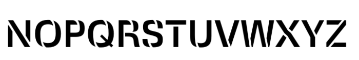 Squadra Stencil Medium Font UPPERCASE