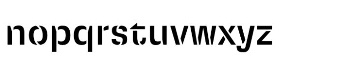 Squadra Stencil Medium Font LOWERCASE