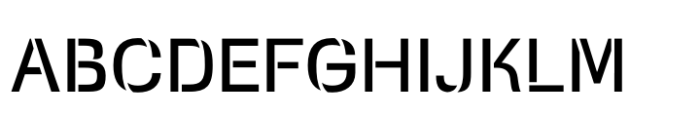 Squadra Stencil Regular Font UPPERCASE