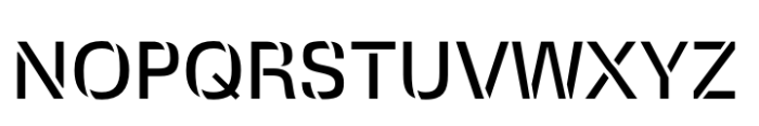 Squadra Stencil Regular Font UPPERCASE