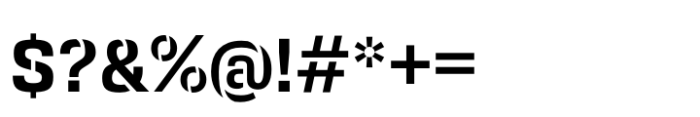 Squadra Stencil Semi Bold Font OTHER CHARS