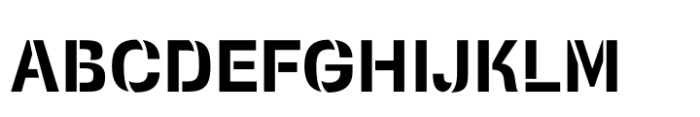 Squadra Stencil Semi Bold Font UPPERCASE