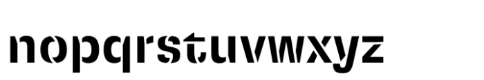 Squadra Stencil Semi Bold Font LOWERCASE