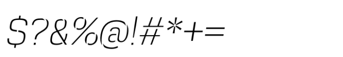 Squadra Stencil Thin Italic Font OTHER CHARS