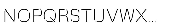 Squadra Stencil Thin Font UPPERCASE