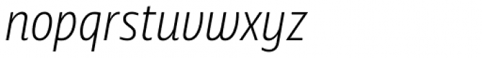 Squalo Light Italic Font LOWERCASE