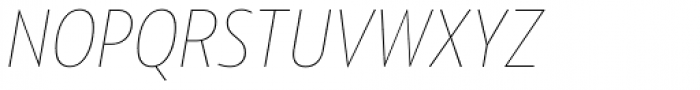 Squalo Thin Italic Font UPPERCASE