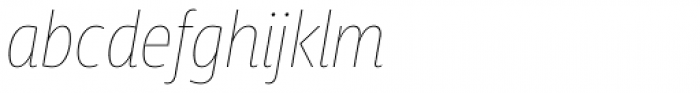 Squalo Thin Italic Font LOWERCASE