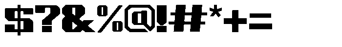 Squarant Bold Font OTHER CHARS