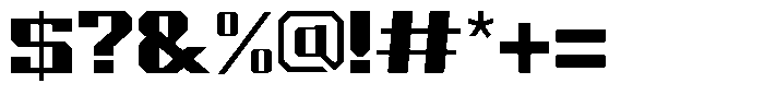 Squarant Regular Font OTHER CHARS