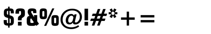 Square 721 Std Bold Condensed Font OTHER CHARS