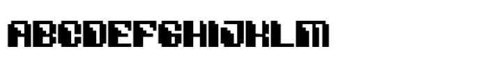 Square Byte Font UPPERCASE