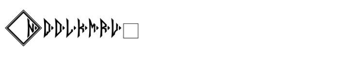 Square Diamond Monogram Font OTHER CHARS