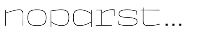 Square Mono Thin Font LOWERCASE