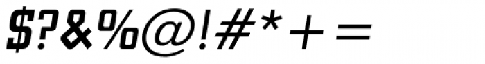Square Slabserif 711 Pro Medium Italic Font OTHER CHARS