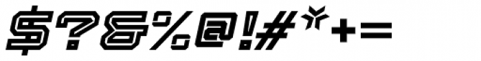 Squartiqa 4F Inline Italic Font OTHER CHARS