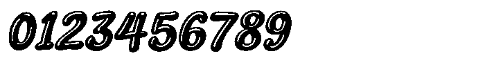 Squeaky Heavy Italic Font OTHER CHARS