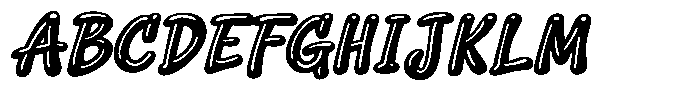 Squeaky Heavy Italic Font