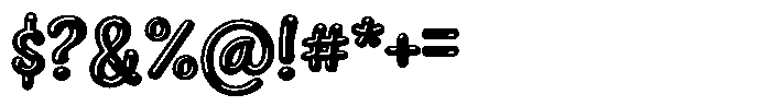 Squeaky Heavy Font OTHER CHARS