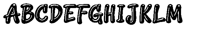 Squeaky Heavy Font UPPERCASE