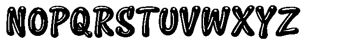 Squeaky Heavy Font UPPERCASE