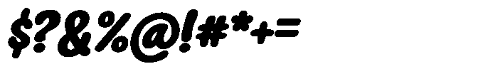 Squeaky Plain Bold Italic Font OTHER CHARS