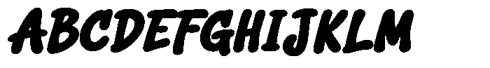 Squeaky Plain Bold Italic Font
