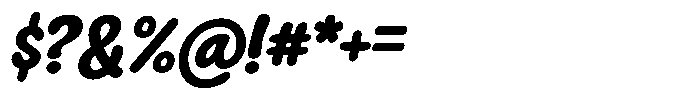 Squeaky Plain Italic Font OTHER CHARS