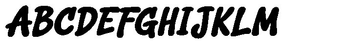 Squeaky Plain Italic Font UPPERCASE