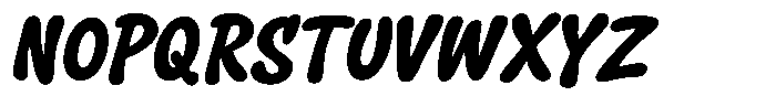Squeaky Plain Italic Font UPPERCASE