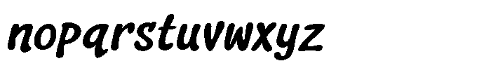 Squeaky Plain Light Italic Font LOWERCASE