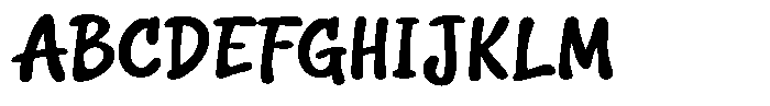 Squeaky Plain Light Font UPPERCASE