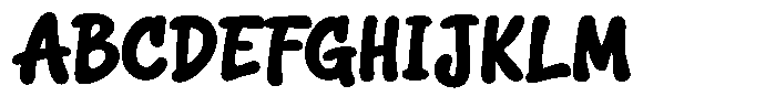 Squeaky Plain Font UPPERCASE
